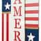 Glitzhome® 36.25" Lighted Wood Patriotic Firecracker Porch Décor
